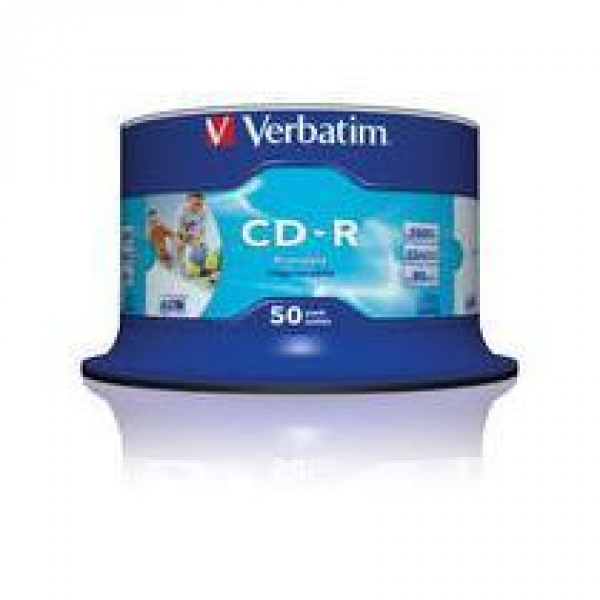 CD-R VERBATIM CAMPANA 50PZ PRITABLE