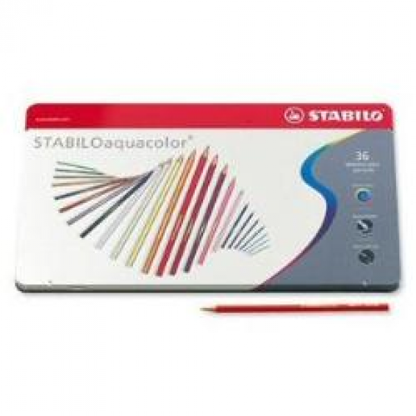 PASTELLO LEGNO STABILO AQUACOLOR 36 COLORI