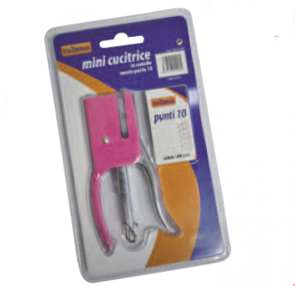 Cucitrice Mini A Pinza - Plastica Rossa - Monta Punto 10 - 10.6x2.3x4.5cm - Foto 10