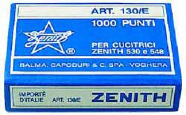 PUNTI CUCITRICE ZENITH 130E CF.4X1000 BLISTER