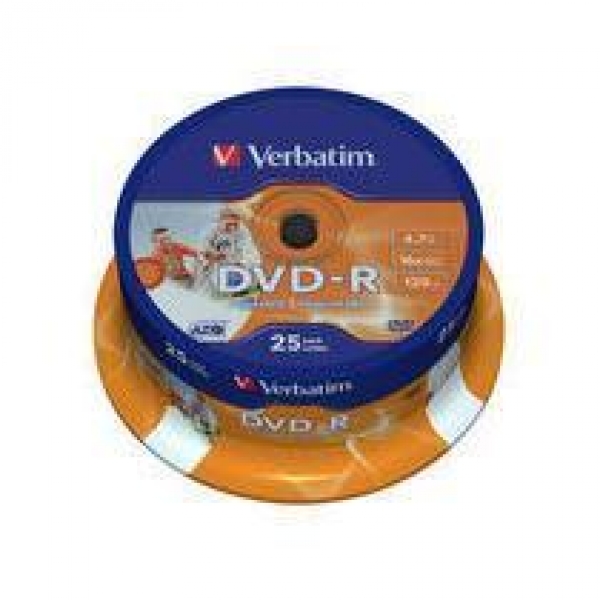 DVD-R VERBATIM CAMP.16X PRINT CF.25