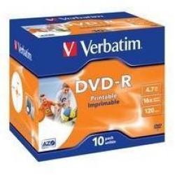 DVD-R VERBATIM 4,7GB 16XPRINTABLE CF.10