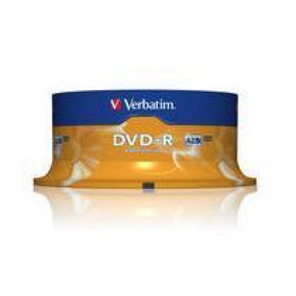 DVD-R VERBATIM 16X 4,7GB CAMPANA 25PZ.