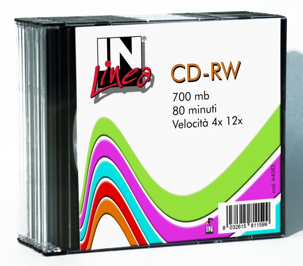 CD-RW IN UFFICIO RISCR 700MB SLIM