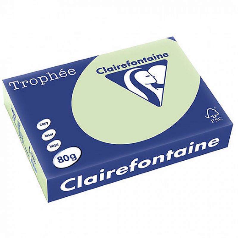 RISMA CLAIREFONTAINE TROPHE A4 G80 FF500VERDE GOLF