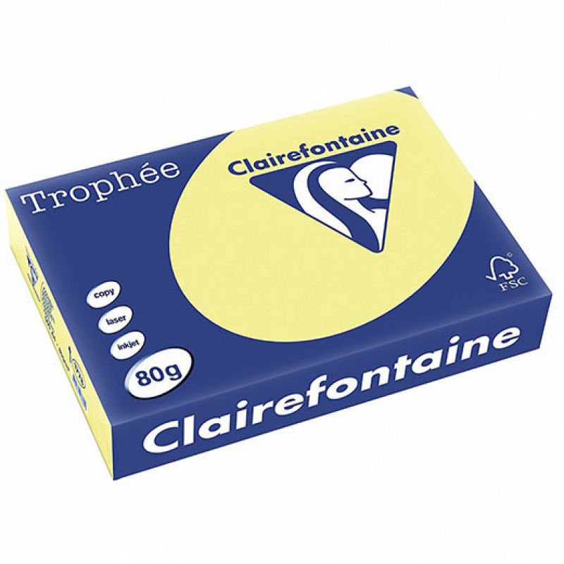 RISMA CLAIREFONTAINE TROPHE A4 G80 FF500GIALLO