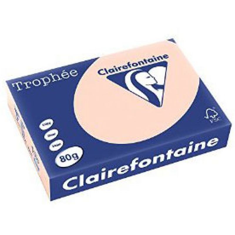 RISMA CLAIREFONTAINE TROPHE A4 G80 FF500SALMONE