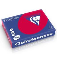 RISMA CLAIREFONTAINE TROPHE A4 G160 FF250  ROSSO RIBES