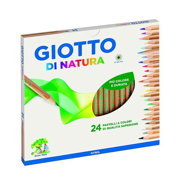 PASTELLO LEGNO GIOTTO DI NATURA 24 COLORI