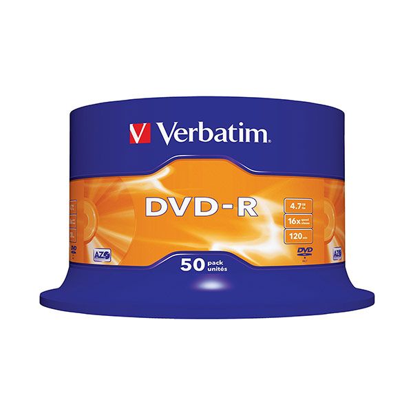 DVD-R VERBATIM CAMP.50PZ 16X PRINT AZO 43533/50