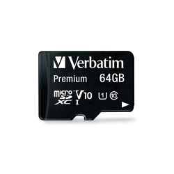 SCHEDA VERBATIM MICRO SD HC 64GB +ADATT. 44084
