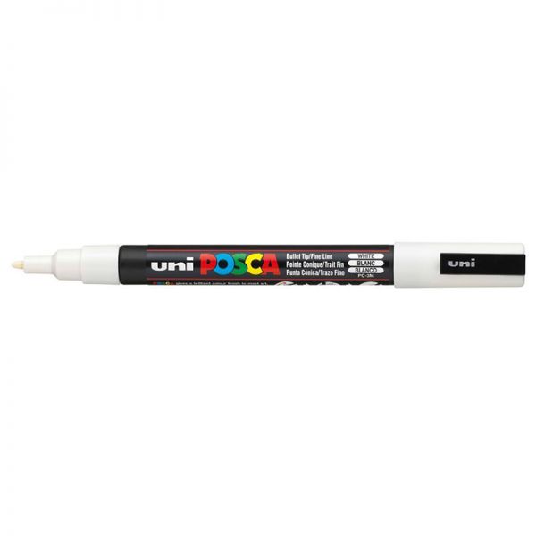 4902778916254 - PENNARELLO UNI POSCA MM.2,5 PC5M BIANCO 1 (COLORE BIANCO) - UNI - Foto 5