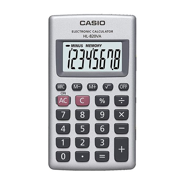 CALCOLATRICE TASCABILE CASIO HL-820VA 8 CIFRE