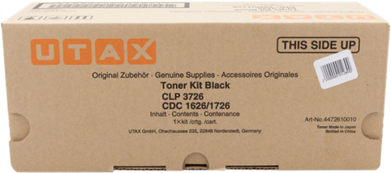 TONER UTAX CLP-3726 CDC-5626 NERO 4472610010