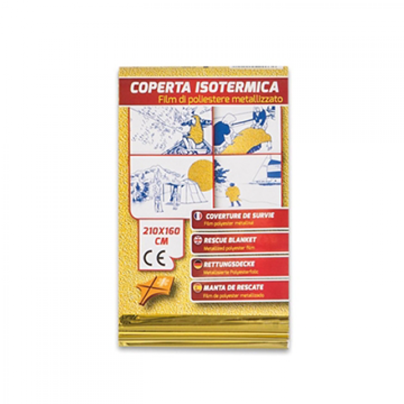 COPERTA ISOTERMICA CM.210X160 POLIESTEREORO/ARGENTO