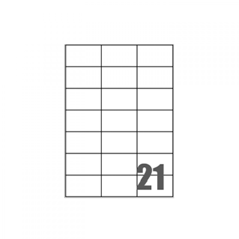 Tico LP4W-7042 Etichette adesive in carta bianca, formato fogli A4