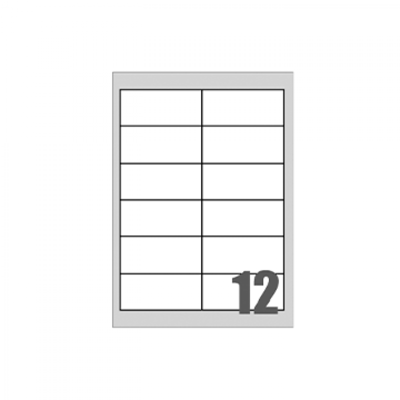 Tico LP4W-9742 Etichette adesive in carta bianca, formato fogli A4