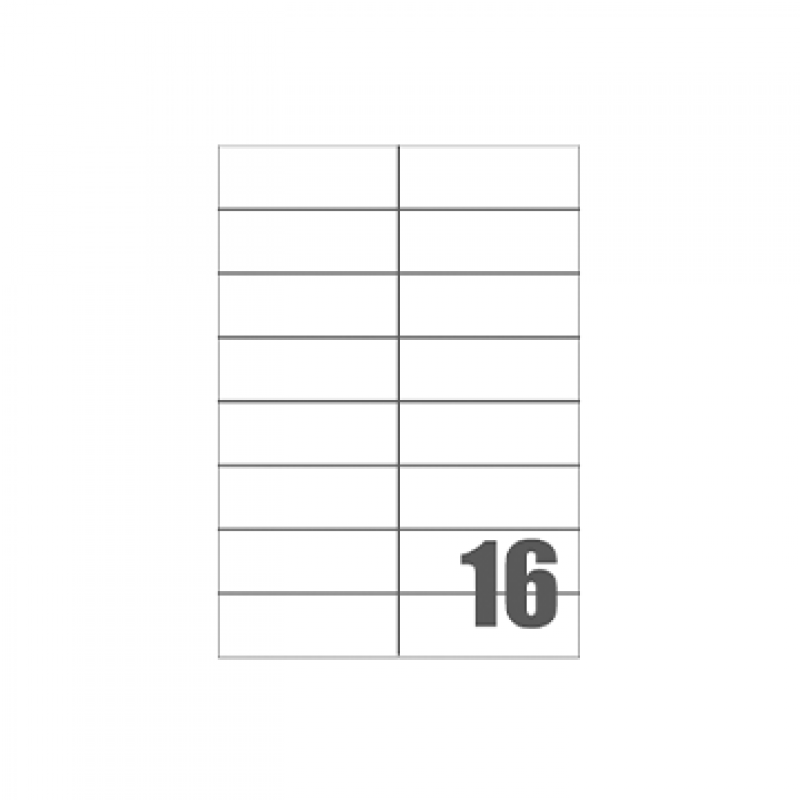 Tico LP4W-10537 Etichette adesive in carta bianca, formato fogli A4