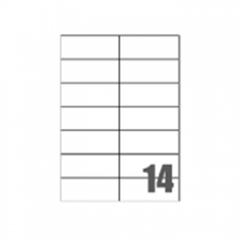 Tico LP4W-10542 Etichette adesive in carta bianca, formato fogli A4