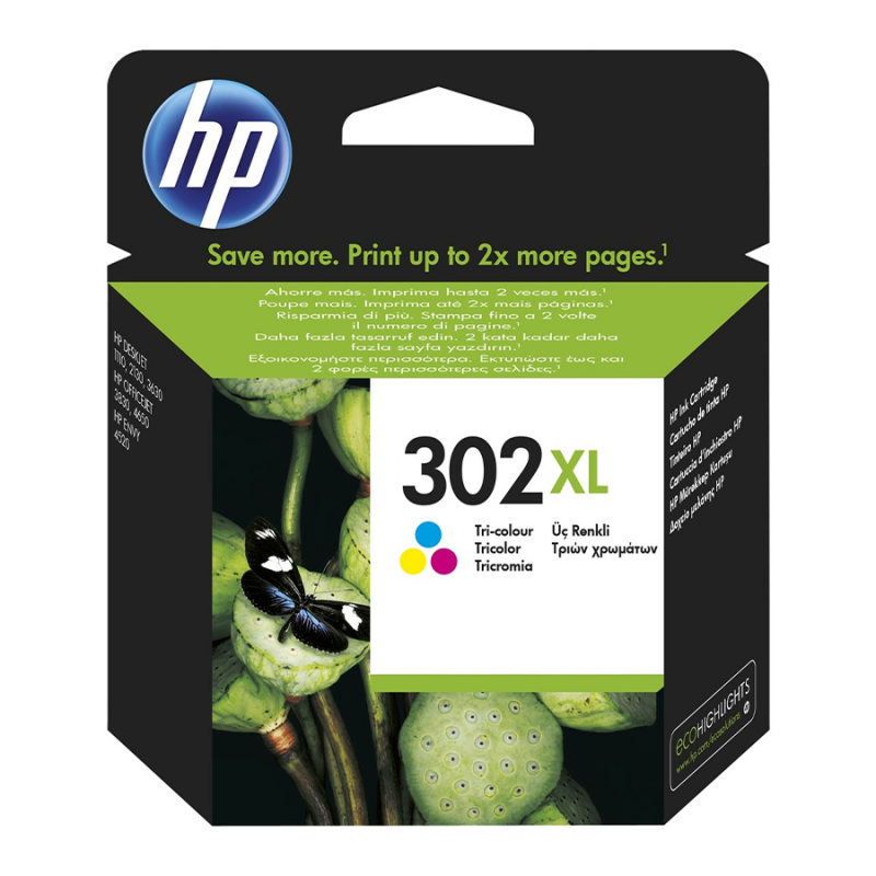 CARTUCCE HP 302XL TRICOLOR F6U67AE PG.330