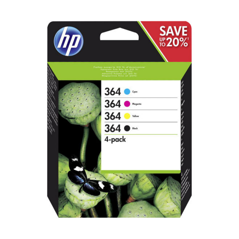 CARTUCCE HP 364 C/M/G/BK COMBO PACK N9J73AEN PG.250/300/300/300