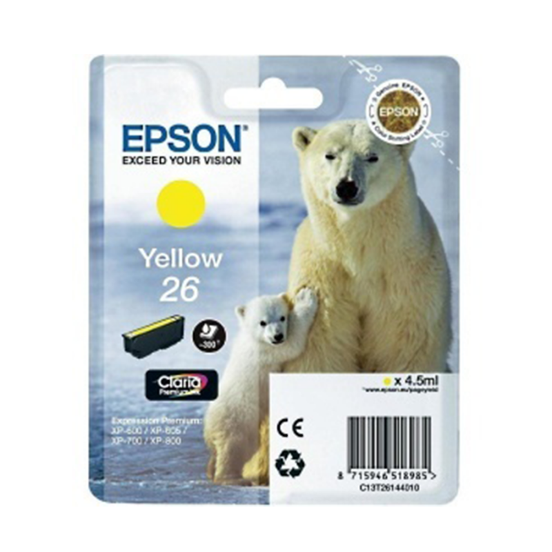 CARTUCCE EPSON XP-600/650/700 GIALL.T261440