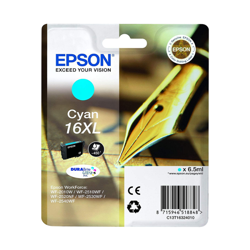 CARTUCCE EPSON WF-2530 16XL C  T16324010