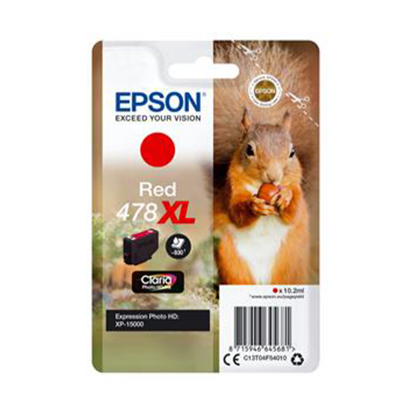 CARTUCCE EPSON 478XL ROSSO C13T04F54010