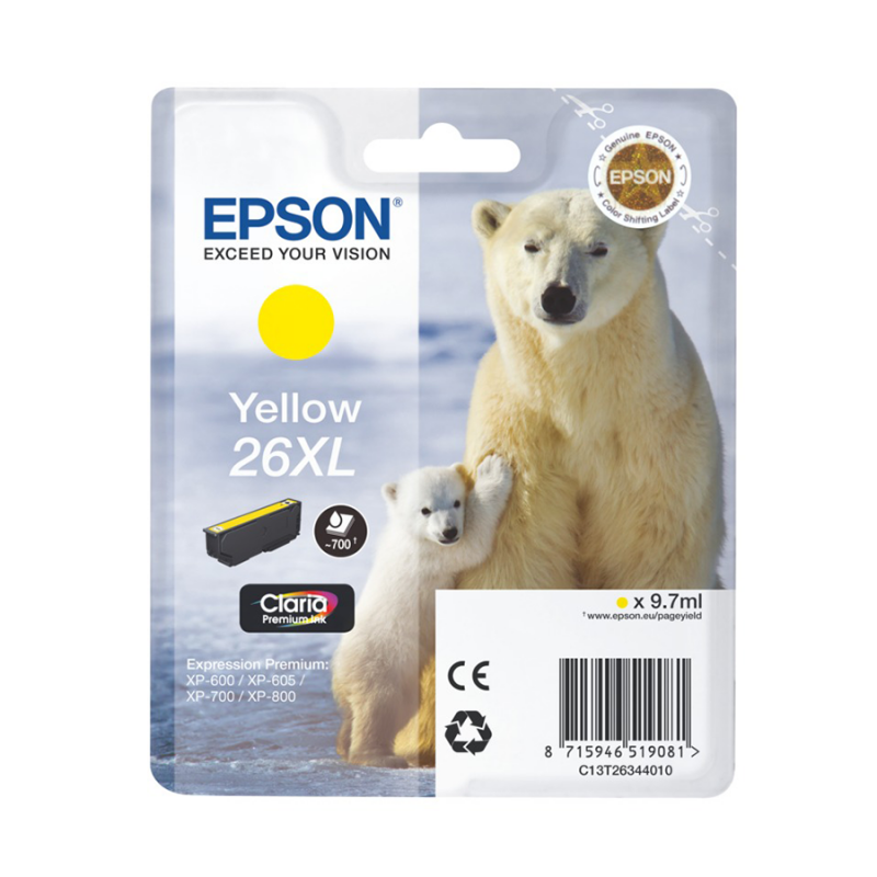 CARTUCCE EPSON XP-600/650/700 GIALL.T263440