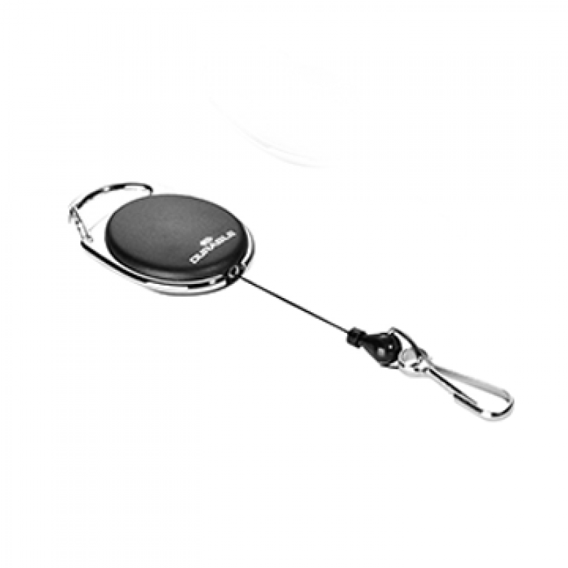 DURABLE Chiocciola yo-yo STYLE con moschettone, nero