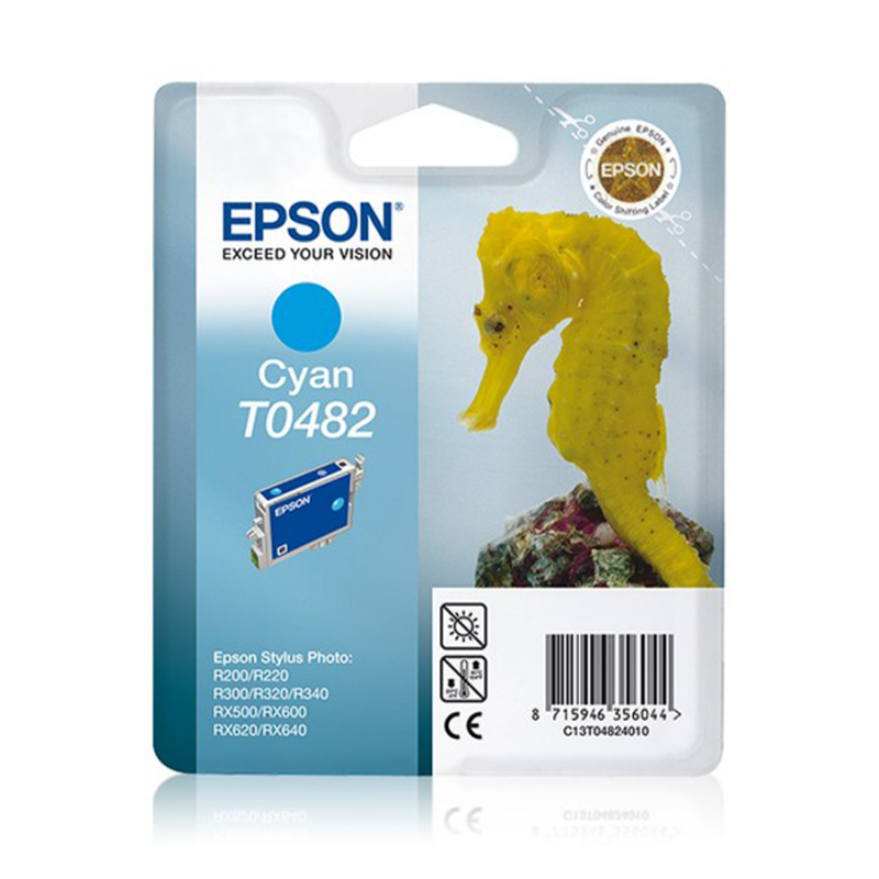 CARTUCCE EPSON STYLUSPHOTO RX500 CIANO BLISTER C13T04824020