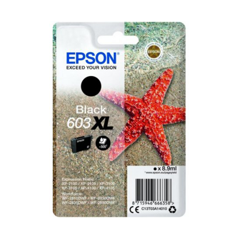 CARTUCCE EPSON 603XL NERO C13T03A14010