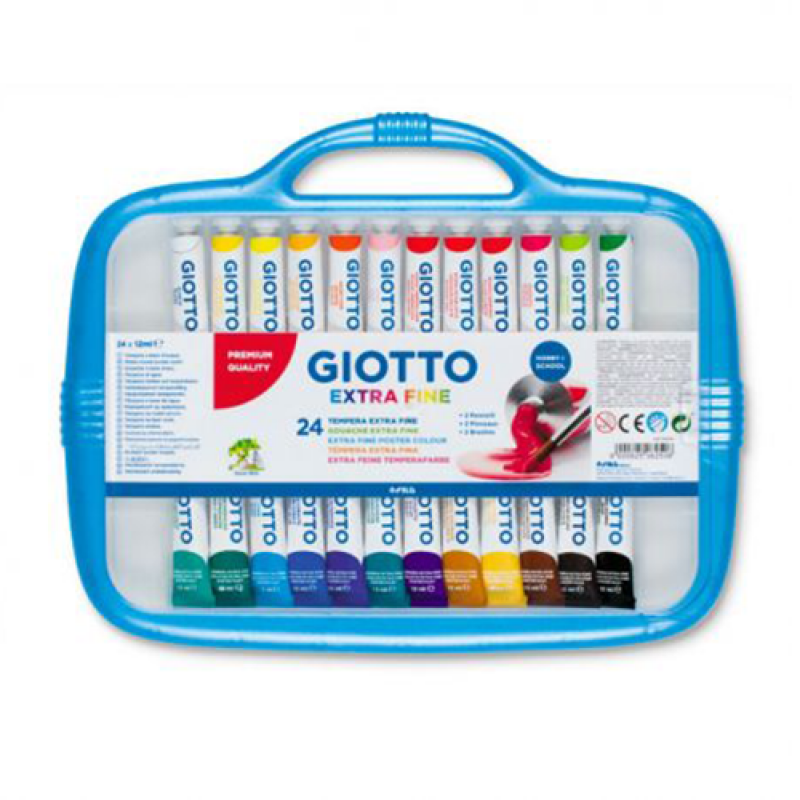 TEMPERA GIOTTO TUBO 4 ML12 CF24 COLORI