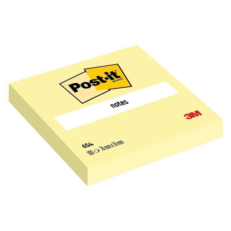 BLOCCO 3M POST-IT 76X76 CANARY 654