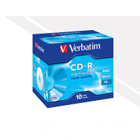 CD-R VERBATIM JEWEL 52X 90MIN CF.10