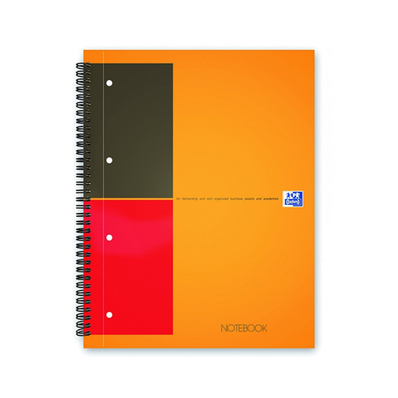 BLOCCO OXFORD 21X29 SPIRALE ACTIVEBOOK G80 RIGATO FF80 MARGINATO CON 4 FORI