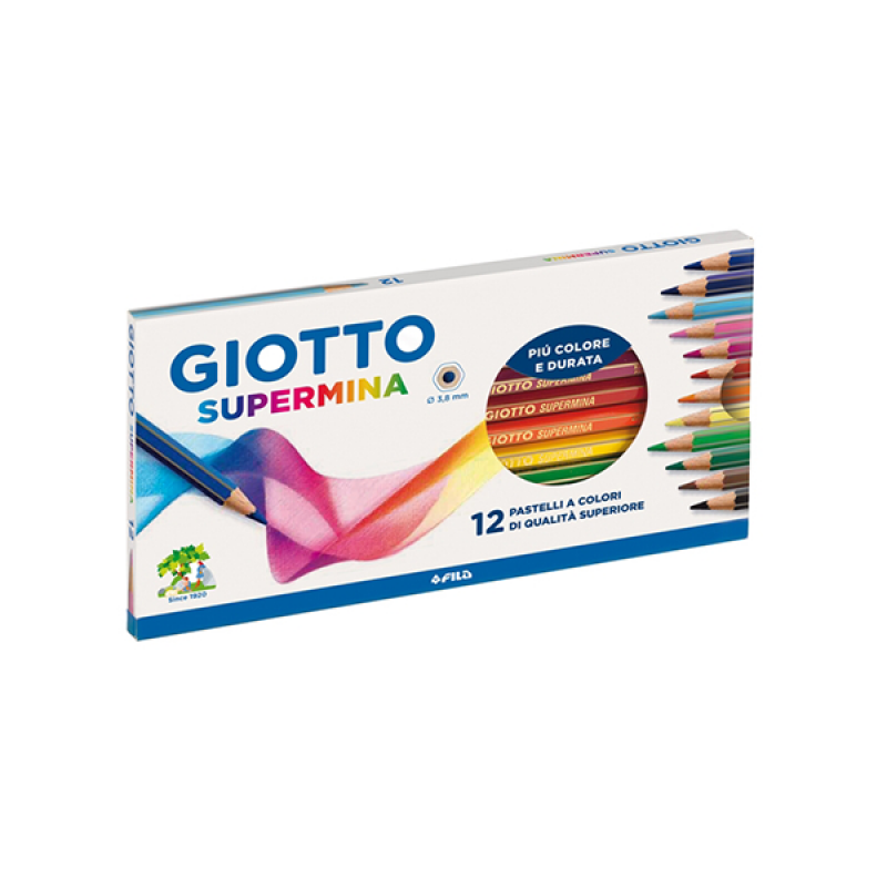 PASTELLO GIOTTO 12 COLORI SUPERMINA