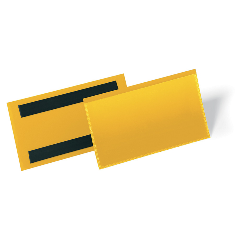 TASCHE CON BANDE MAGNETICHE MM.150X67 GIALLO CF.50