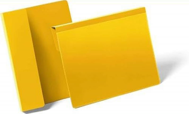 BUSTE CON ALETTA PIEGHEVOLE DI AGGANCIO CM.29,7X21 GIALLO CF.50