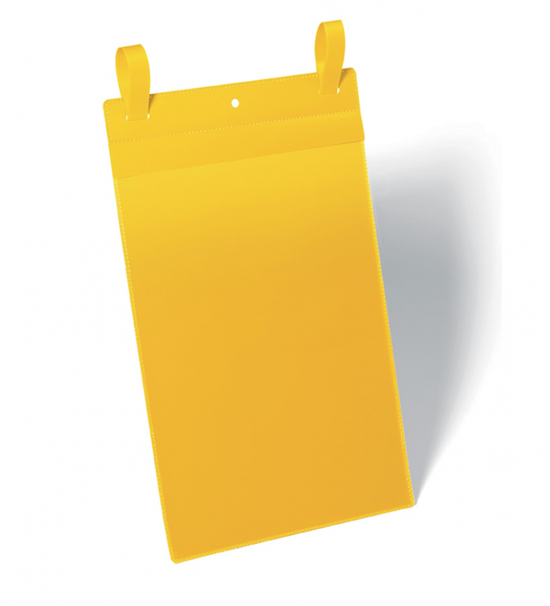 BUSTE CON FASCETTE DI AGGANCIO CM.21X29,7 VERTICALE GIALLO CF.50