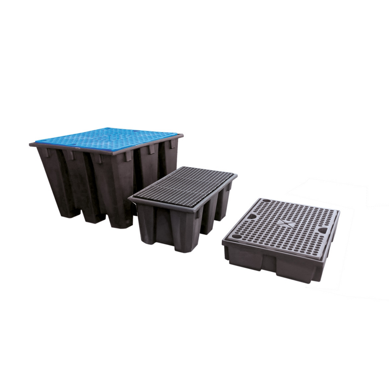 VASCHE DI CONTENIMENTO IN PLASTICA PER CISTERNA IBC CM.127X127X85H