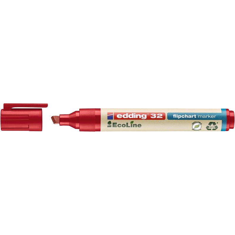 PENNARELLO PER LAVAGNE A FOGLI EDDING 32ECOLINE ROSSO