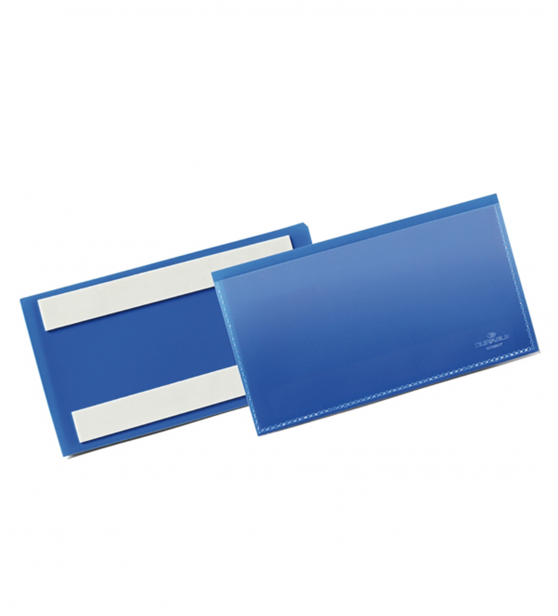 BUSTA DURABLE PER IDENTIFICAZIONE BANDA ADESIVA 150X67 BLU CF.50