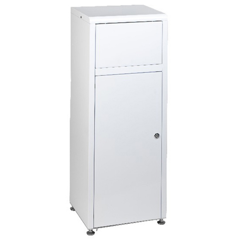 CONTENITORE RIFIUTI MINI MEC SPORTELLO BASCULANTE METALLO 40X32,4X107,5CM BCO