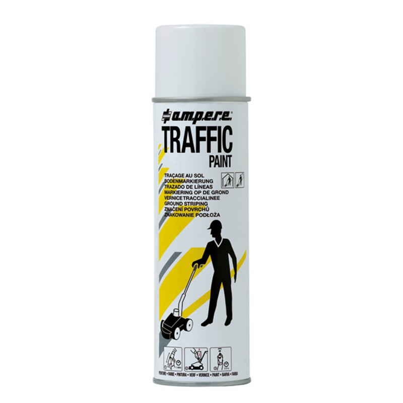 BOMBOLETTE VERNICE SPRAY PER TRACCIALINEE ML.500 VERNICE COLORE BIANCO